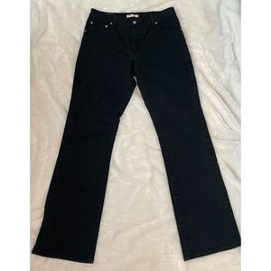 Levi’s 550 Jeans Relaxed Boot Cut Black Denim Women’s Size 12